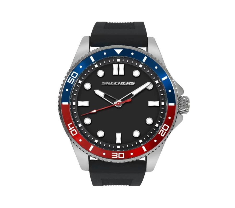 SKECHERS Men's Longfellow Black Watch - Stylish & Durable Timepiece