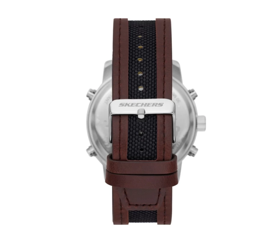 SKECHERS Men's Brown Crestmoore Watch - Stylish & Durable Timepiece