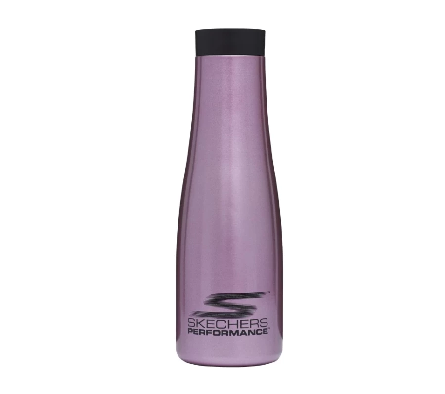 SKECHERS Men's Pink & Silver Insulated Water Bottle for Fitness & Performance
