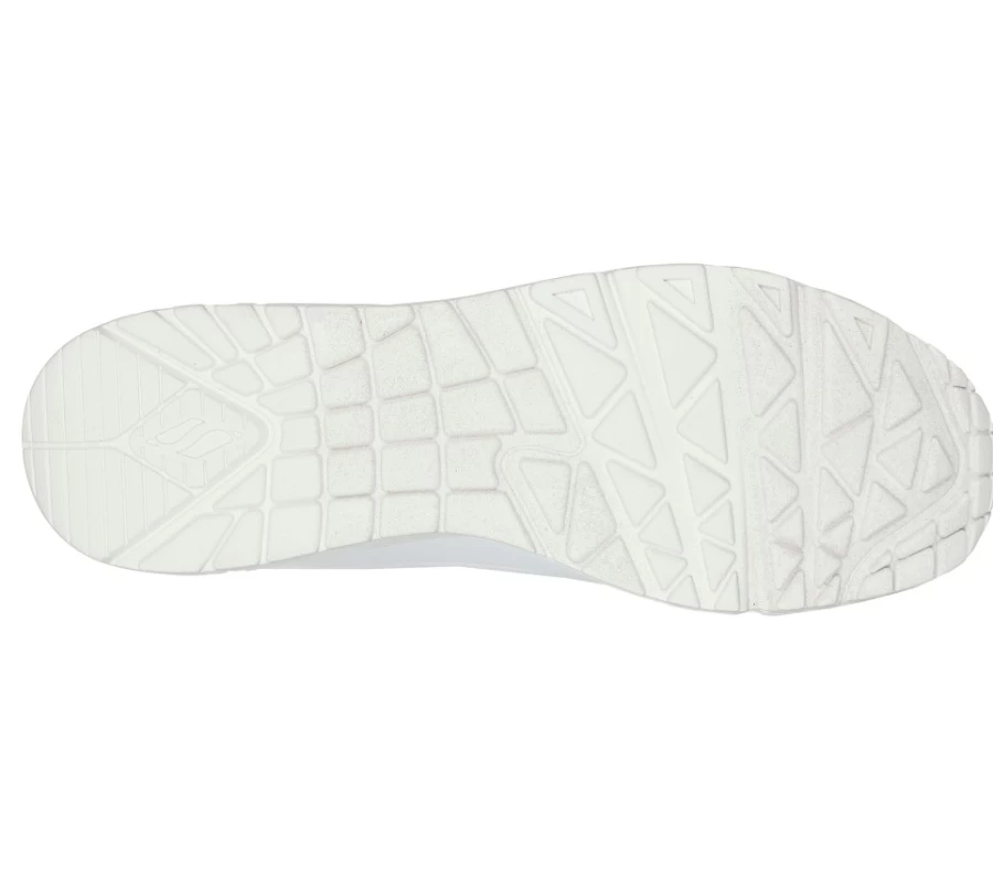 SKECHERS Men's Uno Stand On Air Sneakers in White - Lightweight Comfortable Walking Shoes