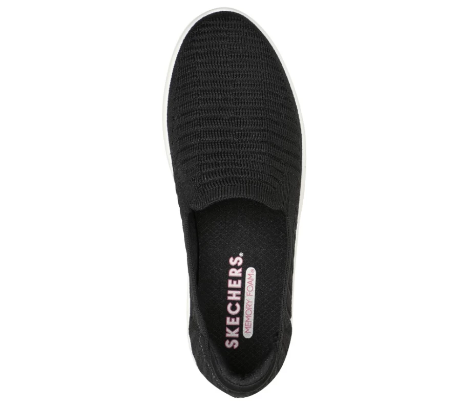SKECHERS Women's Poppy - Garden Walk Sneakers in Black | Comfortable Walking Shoes for Women