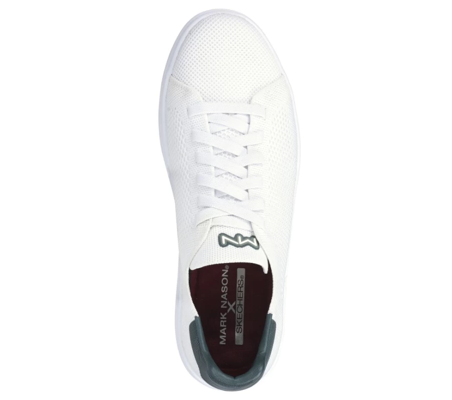 SKECHERS Men's Mark Nason Alpha Cup - Brayden Sneakers in White & Green