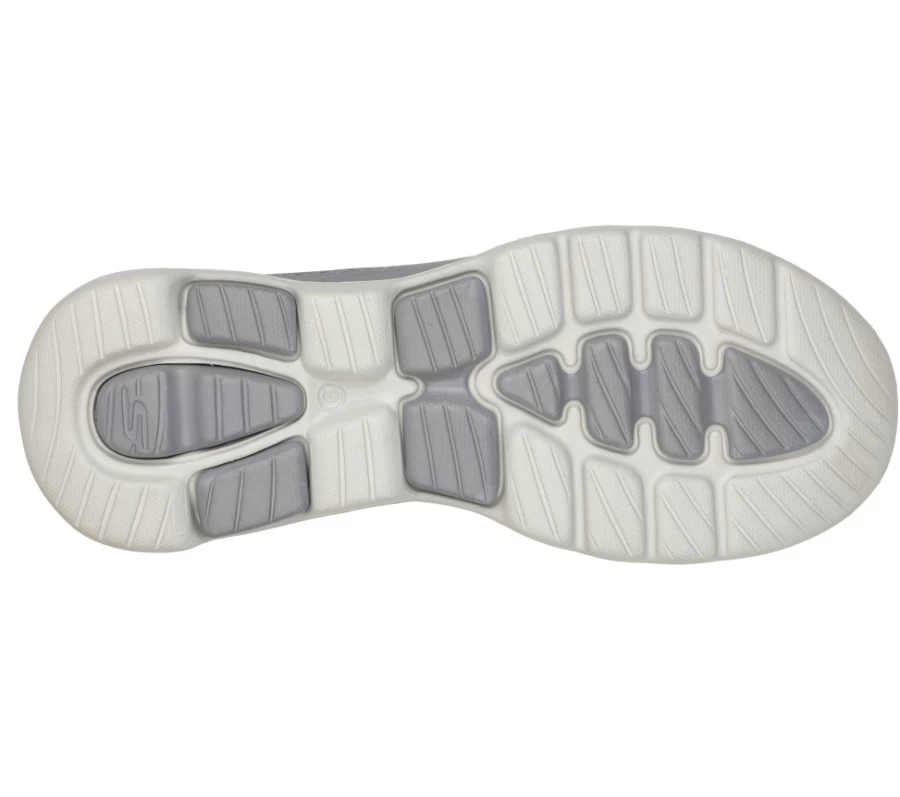 SKECHERS Men's Gowalk 5 Easy Going Slip-On Sneakers in Gray - Lightweight Foam Cushioning Walking Shoes