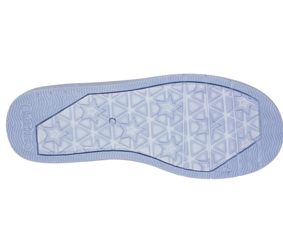 SKECHERS Kids' Light Blue Fluffy Cloudz Sleepy Slides - Comfortable & Soft
