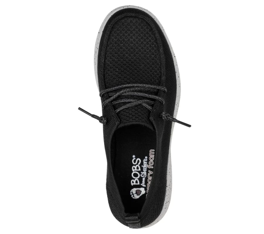 SKECHERS Women's Bobs Skipper - Winter Wonderland Slip-On Sneakers in Black