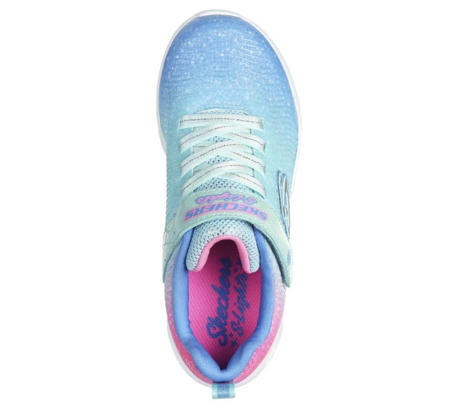 SKECHERS Kids' Aqua Ombre Dreamer Flicker Flash Light-Up Sneakers