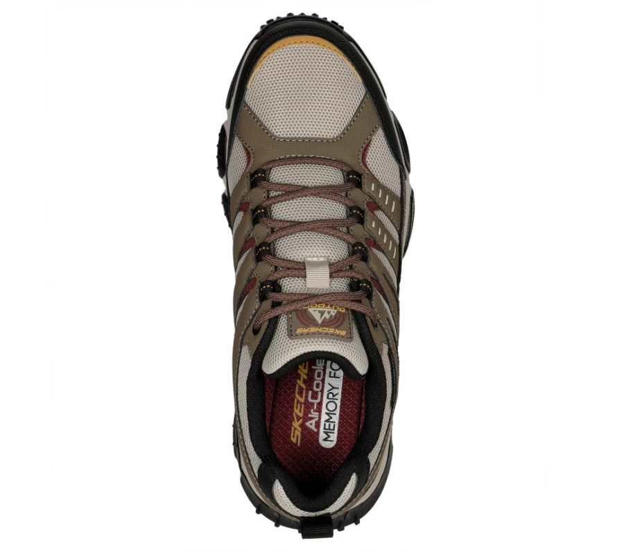 SKECHERS Men's Aiden Skech-Air Envoy Sneakers in Brown | Lightweight Comfort Walking Shoes