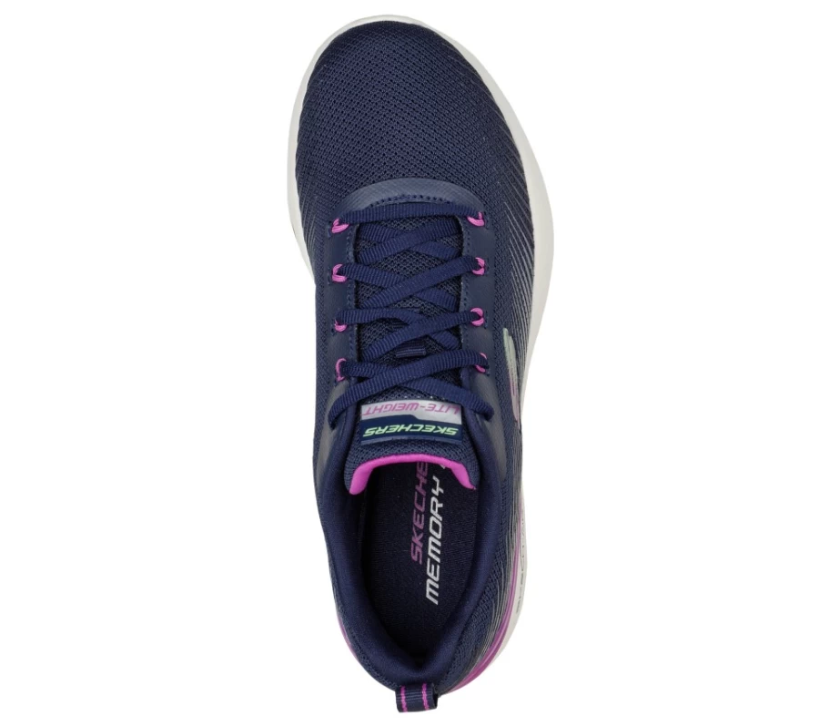 SKECHERS Women's Skech-Air Dynamight - Luminosity Sneakers in Navy/Purple