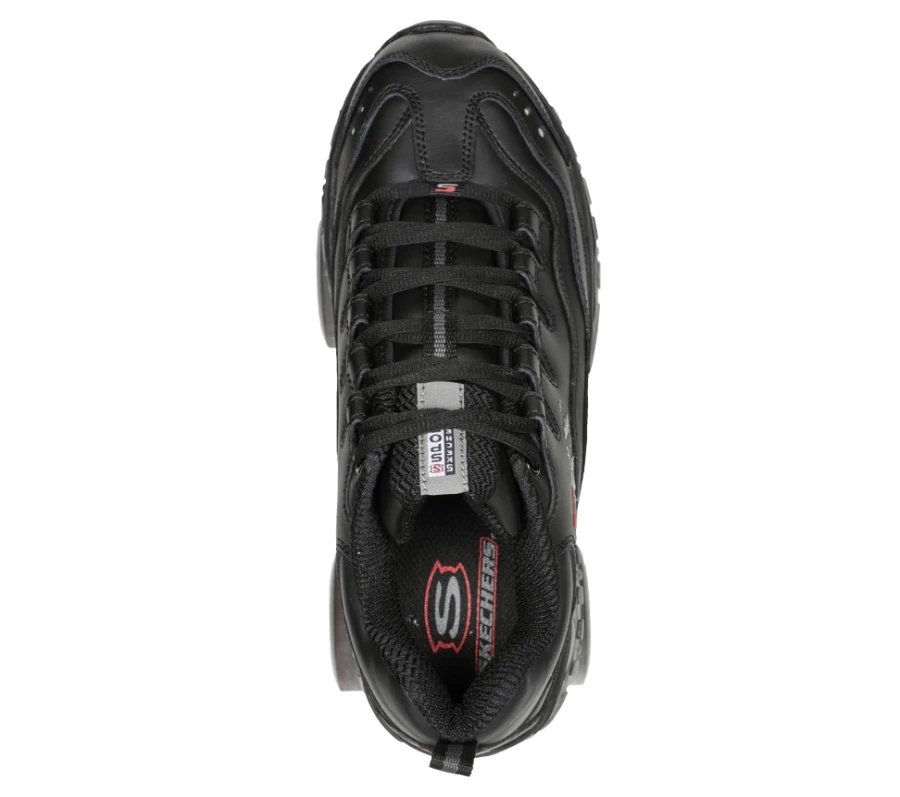 SKECHERS Men's Energy 4 Wheeler Sneakers in Black & Red - Lightweight Comfortable Athletic Shoes