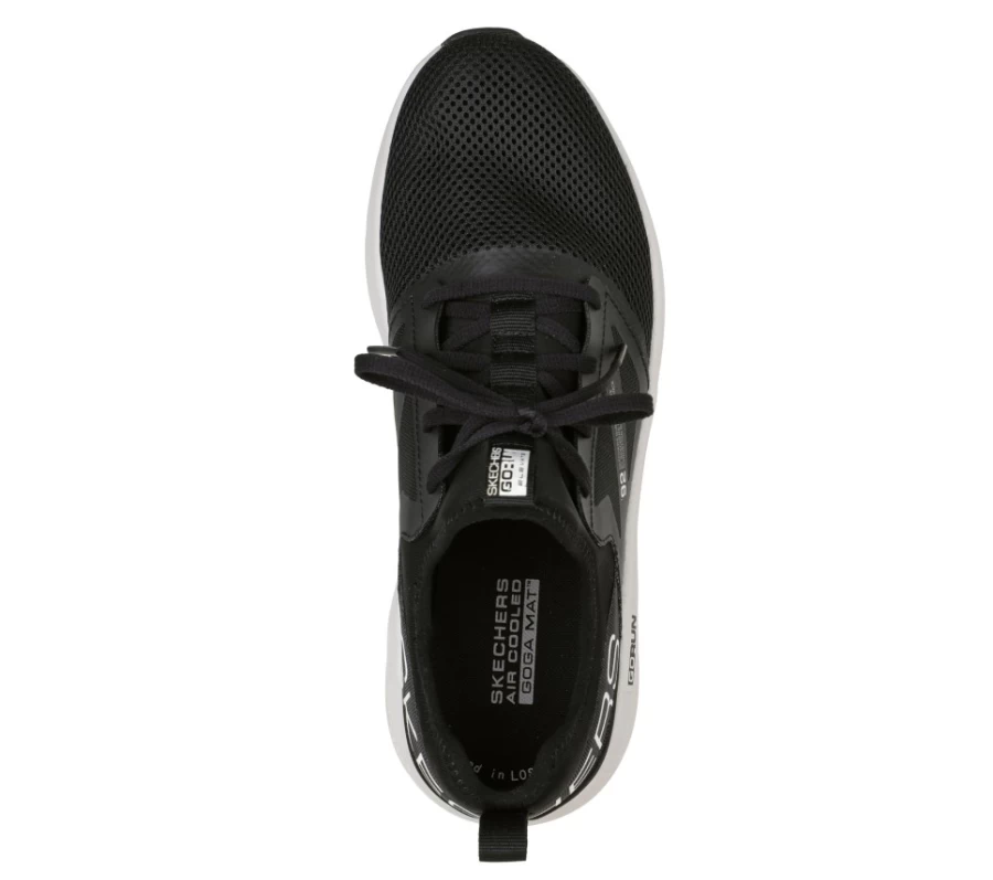 SKECHERS Men's Go Run Elevate - Ultimate Valor Running Shoes in Black & White