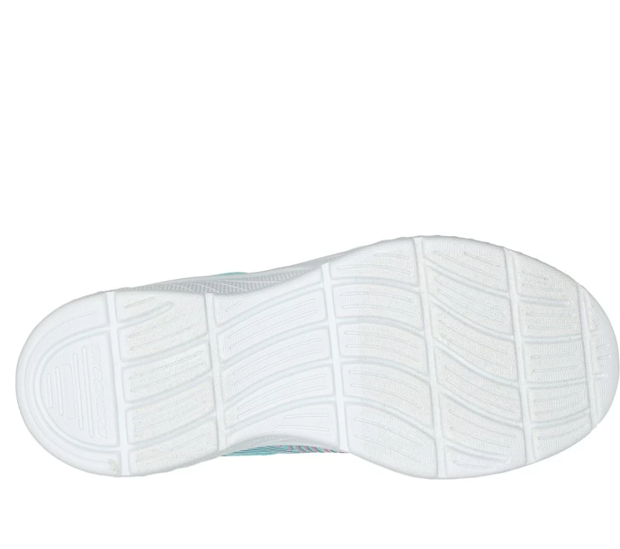 SKECHERS Kids' Microspec Plus - Swirl Sweet Sneakers in Aqua/Pink | Lightweight & Comfortable