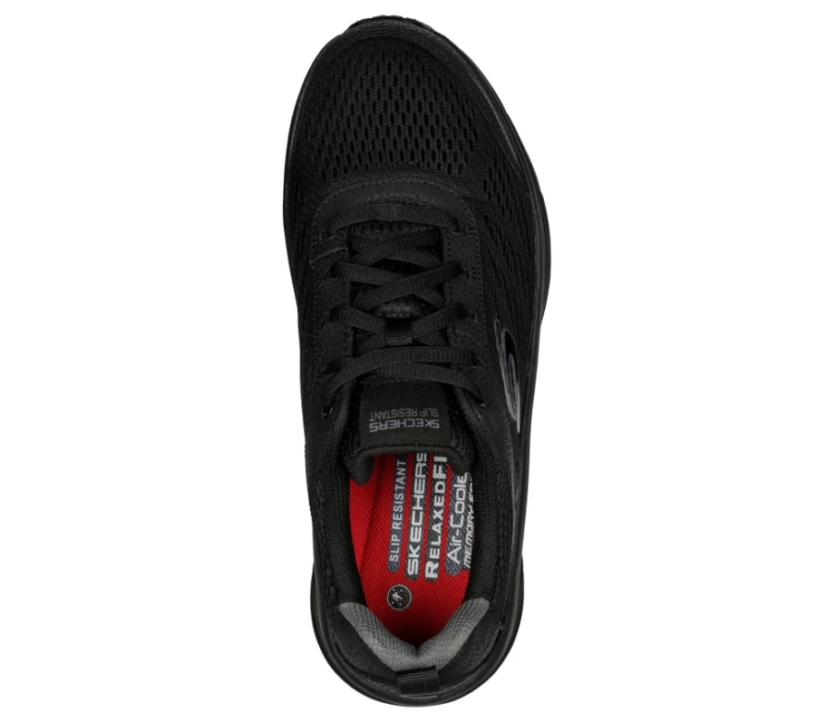 SKECHERS Men's D'Lux Walker Sr - Oswah Relaxed Fit Walking Shoes in Black