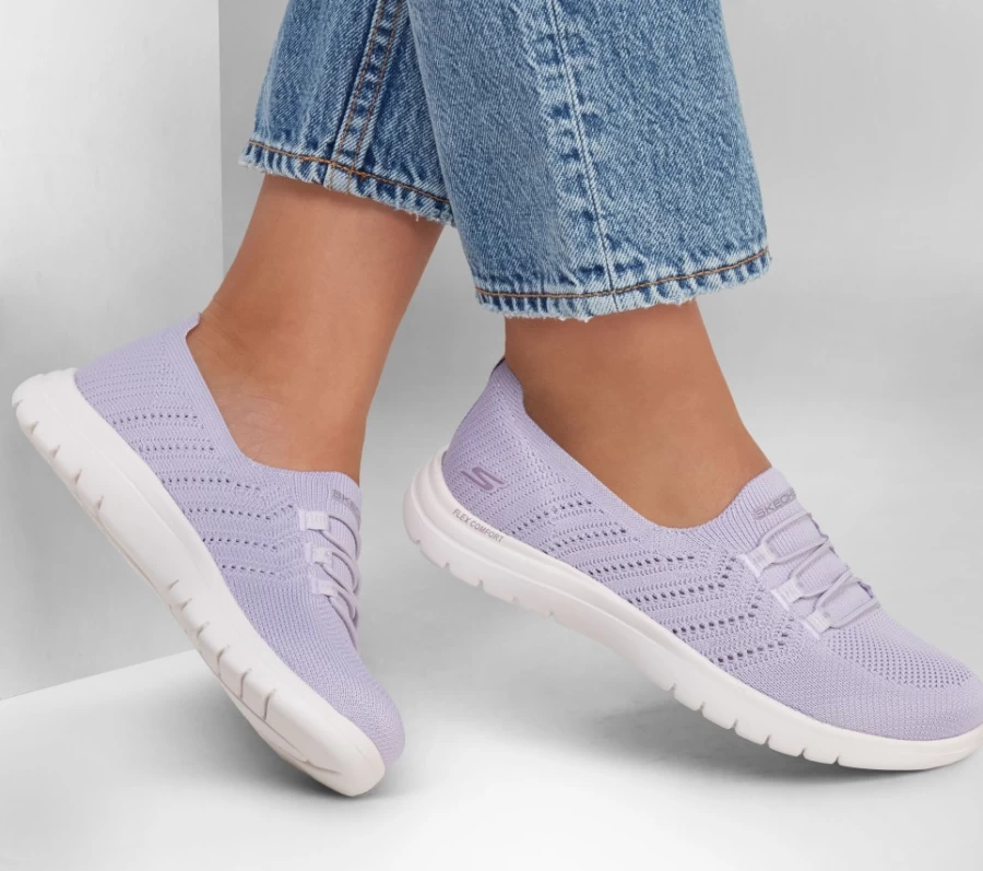 SKECHERS Women's On-The-Go Flex - Determined Sneakers in Lilac for Comfort & Style