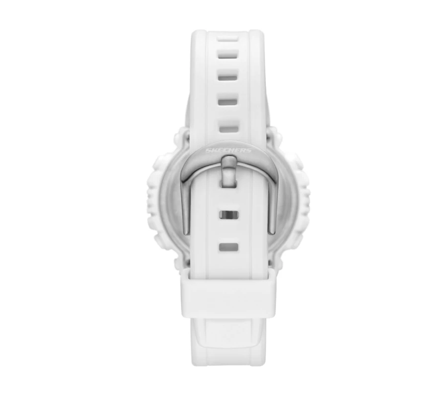 SKECHERS Women's White Dual Time Watch - Stylish Analog Digital Combo Timepiece