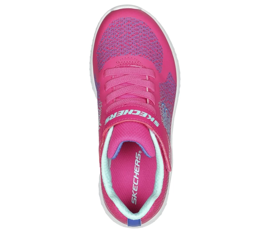 SKECHERS Kids' Microspec Max Plus Ombre Sneakers in Hot Pink & Aqua