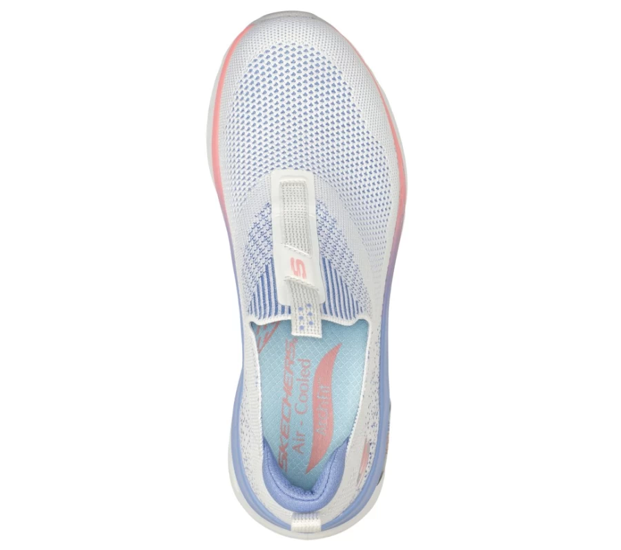 SKECHERS Women's Arch Fit Glide-Step Sneakers in White & Multi Color for Comfort & Support