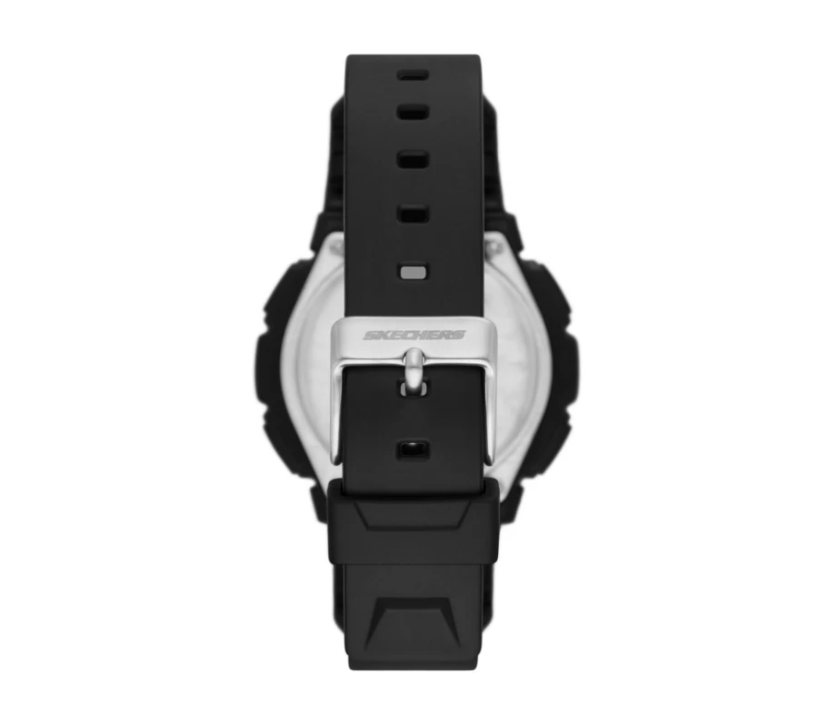 SKECHERS Women's Black Front Button Watch - Stylish & Functional Timepiece