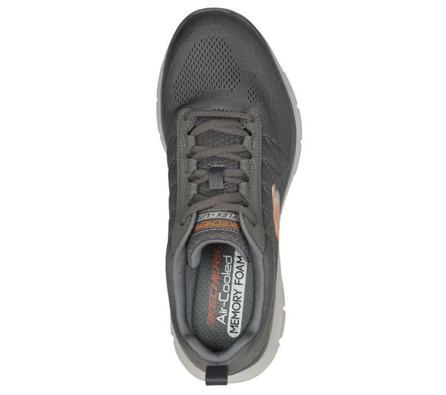 SKECHERS Men's Flex Advantage 4.0 Valkin Sneakers in Charcoal - Lightweight Walking Shoes