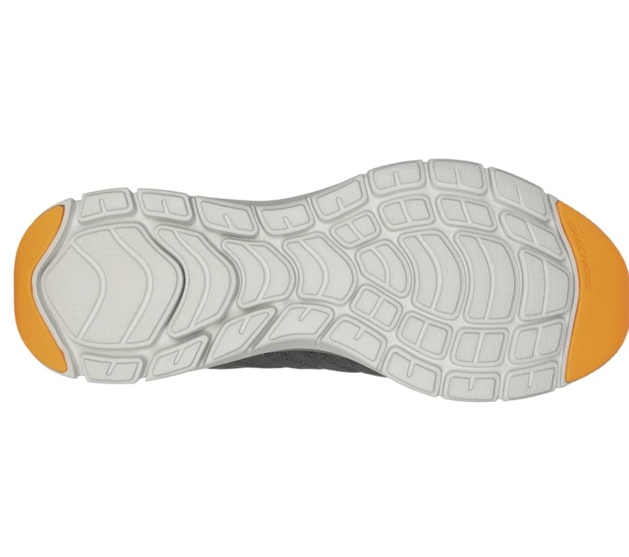 SKECHERS Men's Flex Advantage 4.0 Valkin Sneakers in Charcoal - Lightweight Walking Shoes