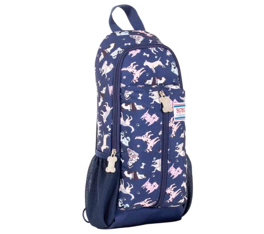 SKECHERS Women's Bobs Sling Bag - Black & Multi Color Crossbody Purse