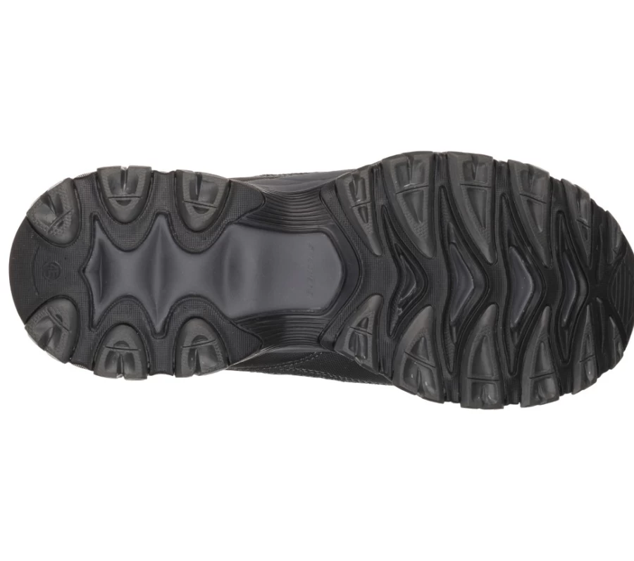 SKECHERS Men's Work Relaxed Fit Cankton St Sneakers in Black / Charcoal