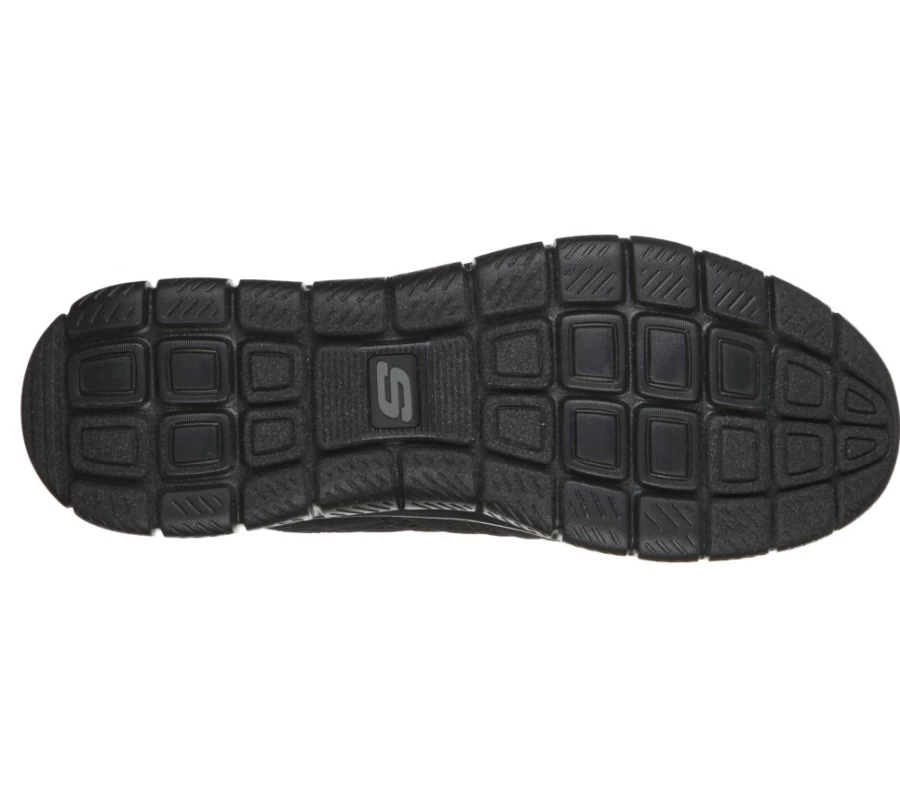 SKECHERS Men's Track - Moulton Black Athletic Shoes