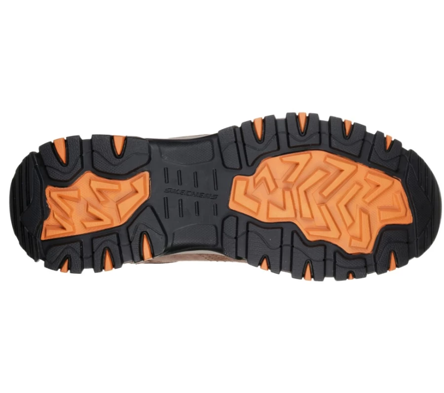 SKECHERS Men's Greetah Comp Toe Work Boots in Brown & Black - Durable Safety Shoes