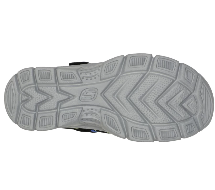 SKECHERS Kids Relix - Valder Sneakers in Black & Lime | Lightweight & Comfortable