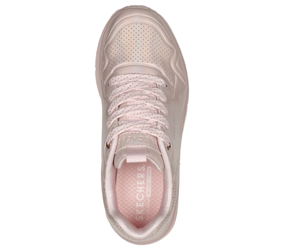 SKECHERS Kids Uno Ice - Prism Luxe Light Pink Sneakers