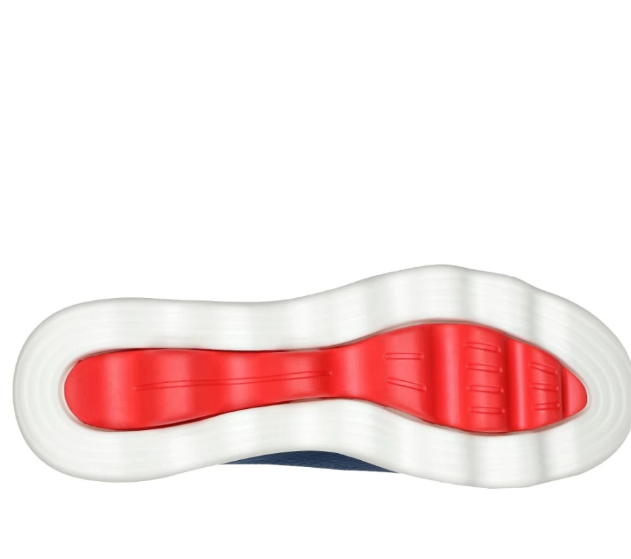 SKECHERS Men's Slip-Ins Go Walk Massage Fit Sneakers in Navy/Red - Comfortable Walking Shoes