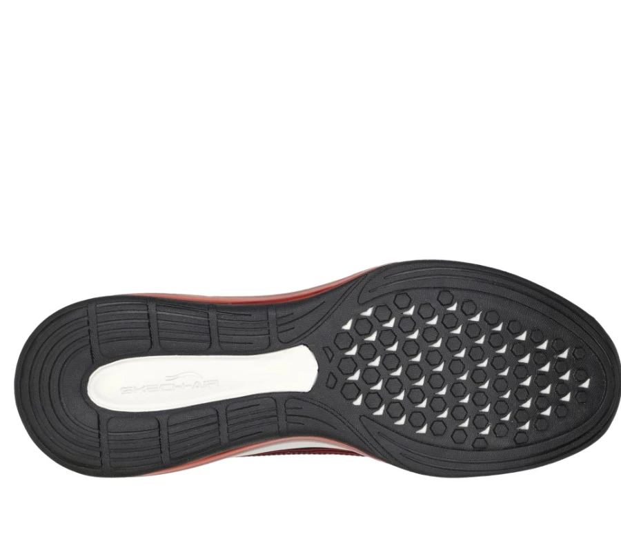SKECHERS Men's Skech-Air Element 2.0 Sneakers in Black & Red - Lightweight Comfortable Running Shoes