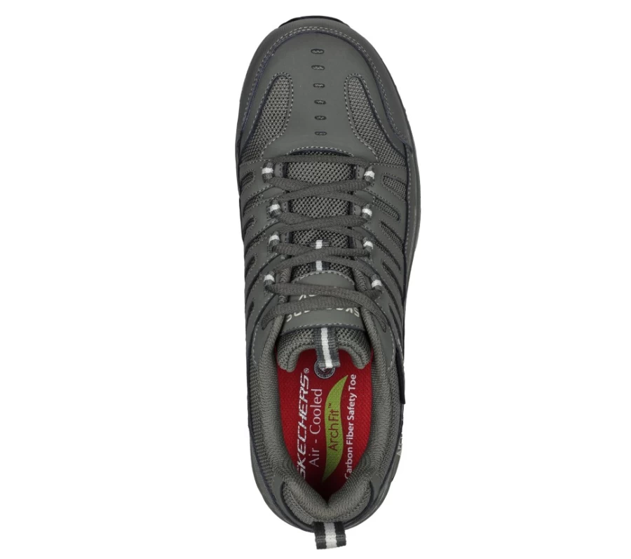 SKECHERS Men's Arch Fit Sr - Riggit Green Work Shoes