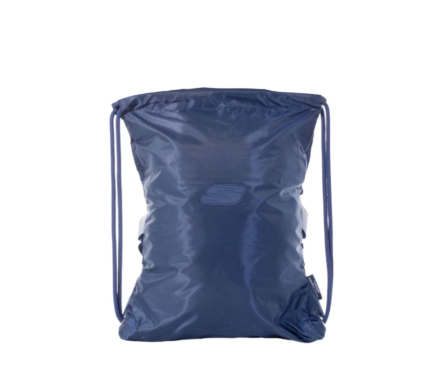SKECHERS Men's Blue Cinch Bag - Durable Drawstring Backpack for Gym & Travel