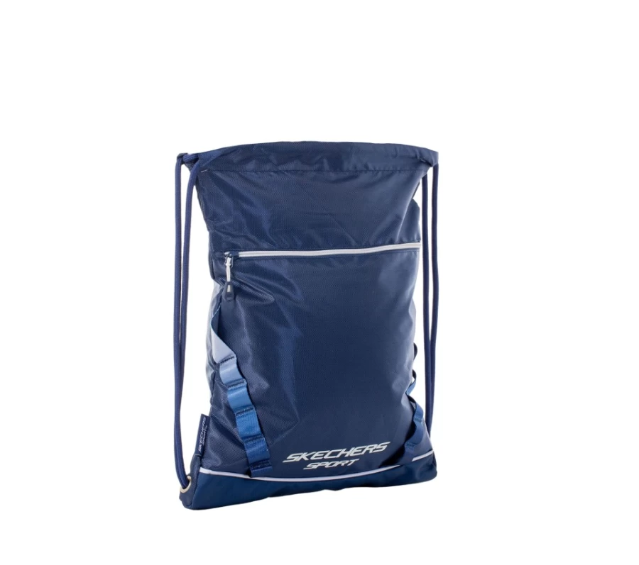 SKECHERS Men's Blue Cinch Bag - Durable Drawstring Backpack for Gym & Travel