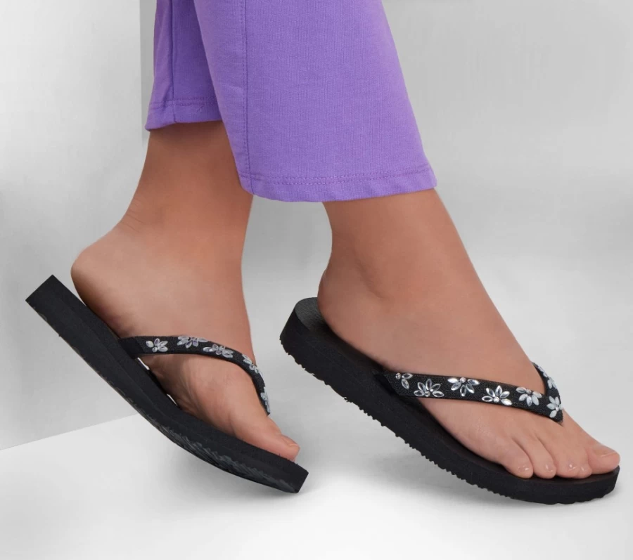 "SKECHERS Women's Black Meditation - Love Letter Walking Shoes"