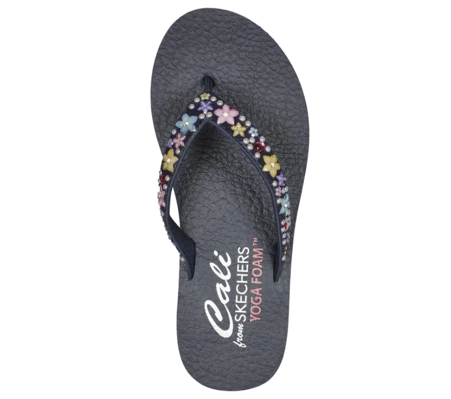 SKECHERS Women's Navy Meditation Dancing Daisy Comfortable Sneakers
