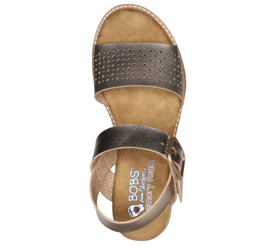 SKECHERS Women's Rose Gold Glam Sneakers - Bobs Desert Kiss Goldie Collection