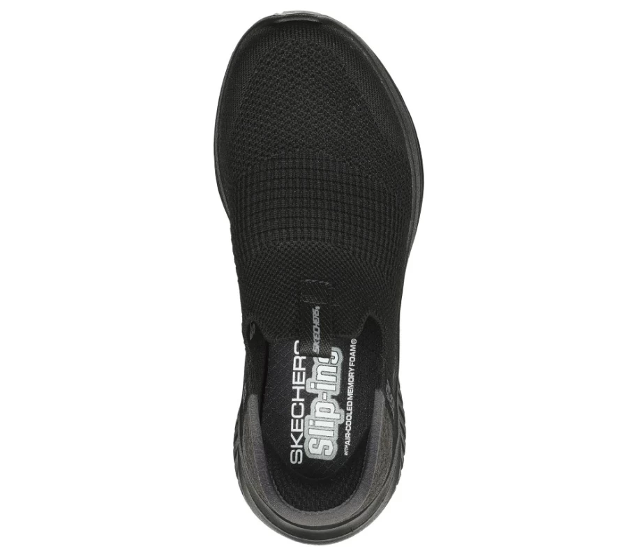 SKECHERS Kids Slip-Ins Ultra Flex 3.0 Sneakers - Smooth Step Comfort in Black