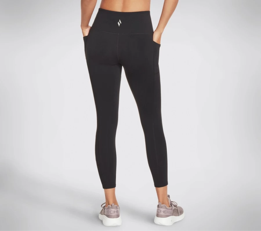 SKECHERS Women's Go Walk High Waist 7/8 Leggings in Black - Comfortable & Stylish Workout Pants