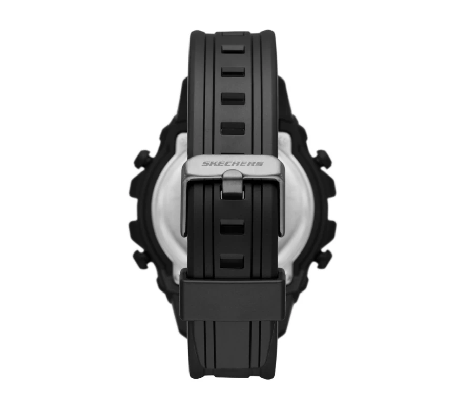 SKECHERS Men's Black Big Pushwatch Sport Watch - McConnell Style