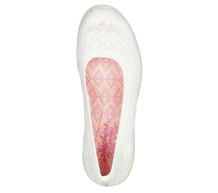 SKECHERS Women's Arya - White Sweet Sentiment Sneakers