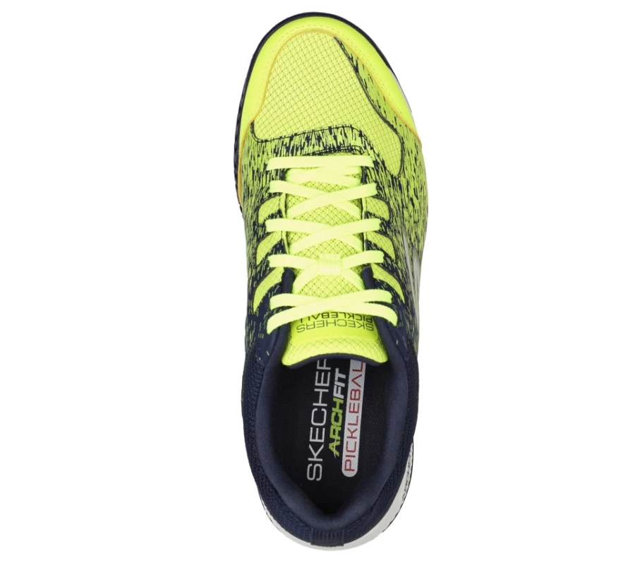 SKECHERS Men's Viper Court Pickleball Shoes - Relaxed Fit, Yellow/Navy