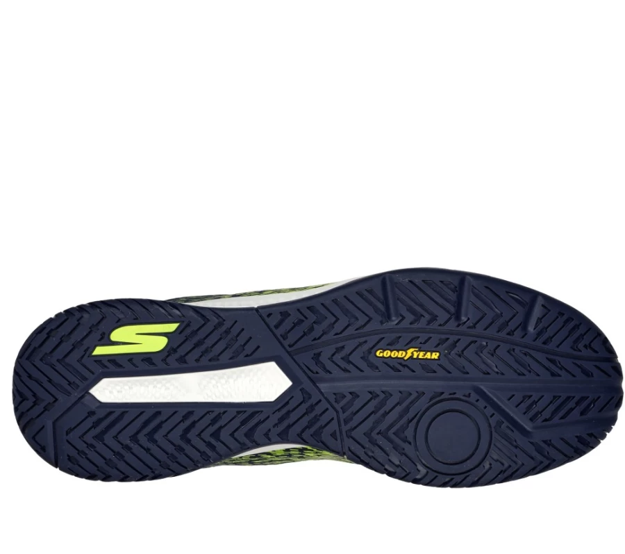 SKECHERS Men's Viper Court Pickleball Shoes - Relaxed Fit, Yellow/Navy