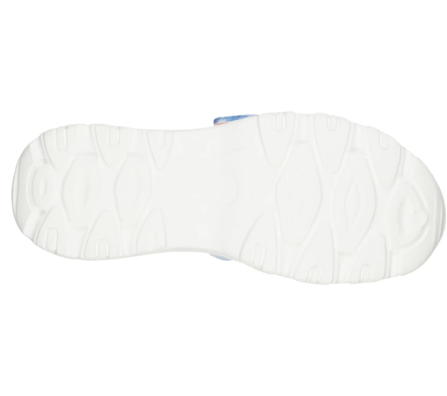 SKECHERS Women's Foamies D'Lites 2 Miss Independent Sneakers in White & Blue