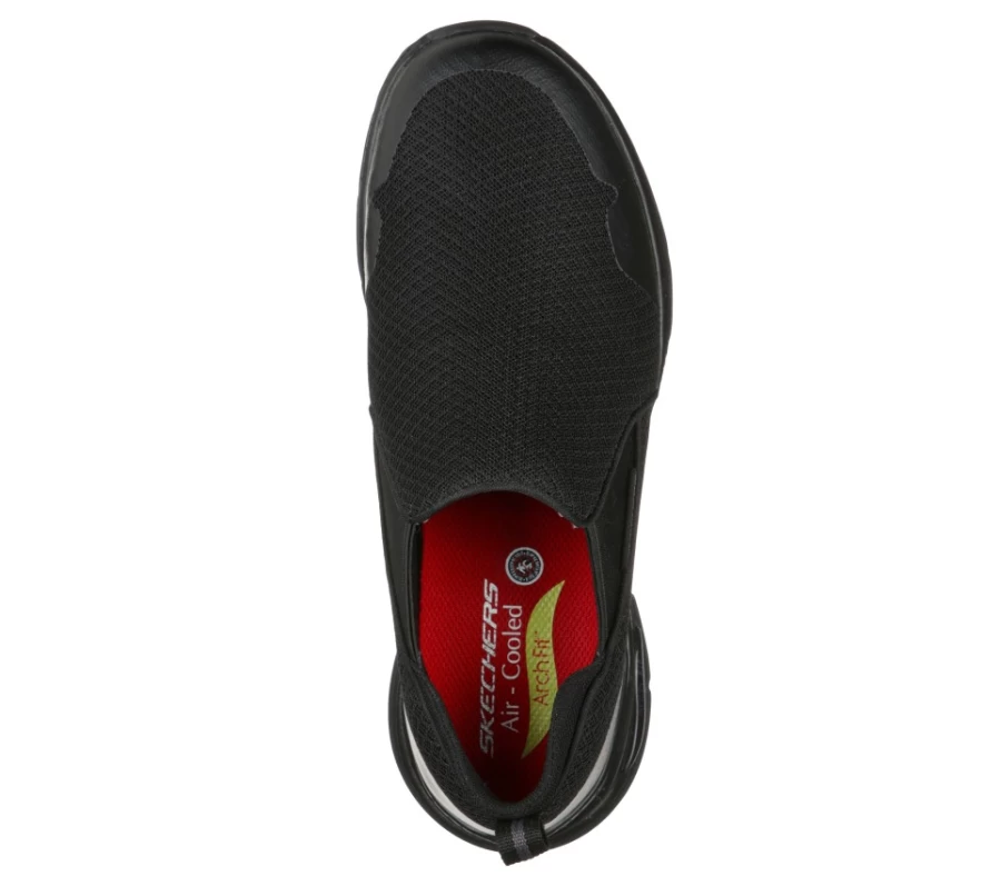 SKECHERS Men's Arch Fit Sr Sneakers in Black - Comfortable Walking Shoes for Work