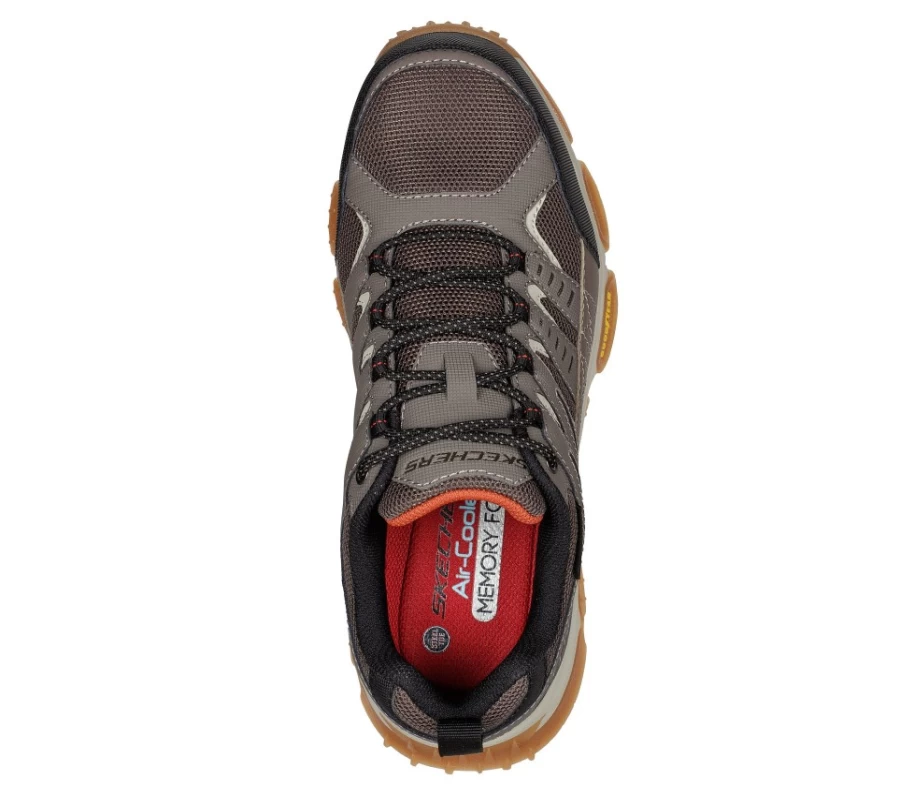 SKECHERS Men's Skech-Air Envoy St - Arcket Sneakers in Taupe & Black