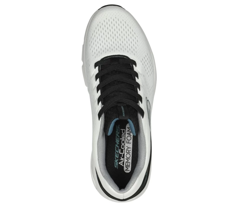 SKECHERS Men's Skech-Air Ventura Sneakers in White & Black - Lightweight Comfortable Walking Shoes