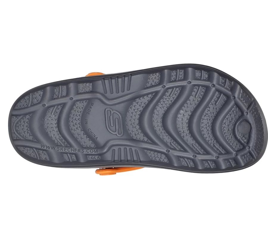 SKECHERS Kids' Foamies Swifters II Sneakers - Charcoal & Orange Athletic Shoes for Children