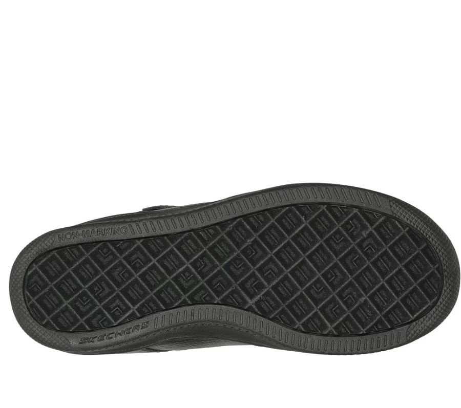 SKECHERS Kids Sport Court 92 Smooth Street Sneakers in Black for Active Play