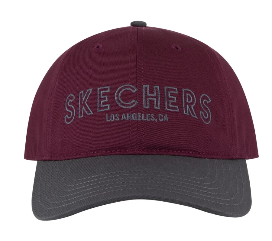 SKECHERS Men's Dark Red Prestige Baseball Cap